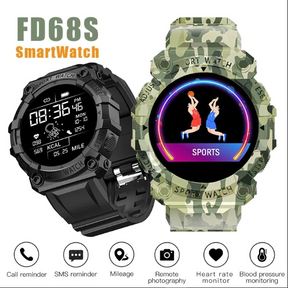 Waterproof heart rate monitor smart watch