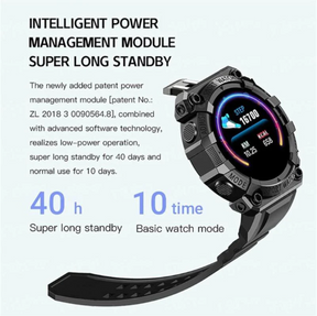 Waterproof heart rate monitor smart watch