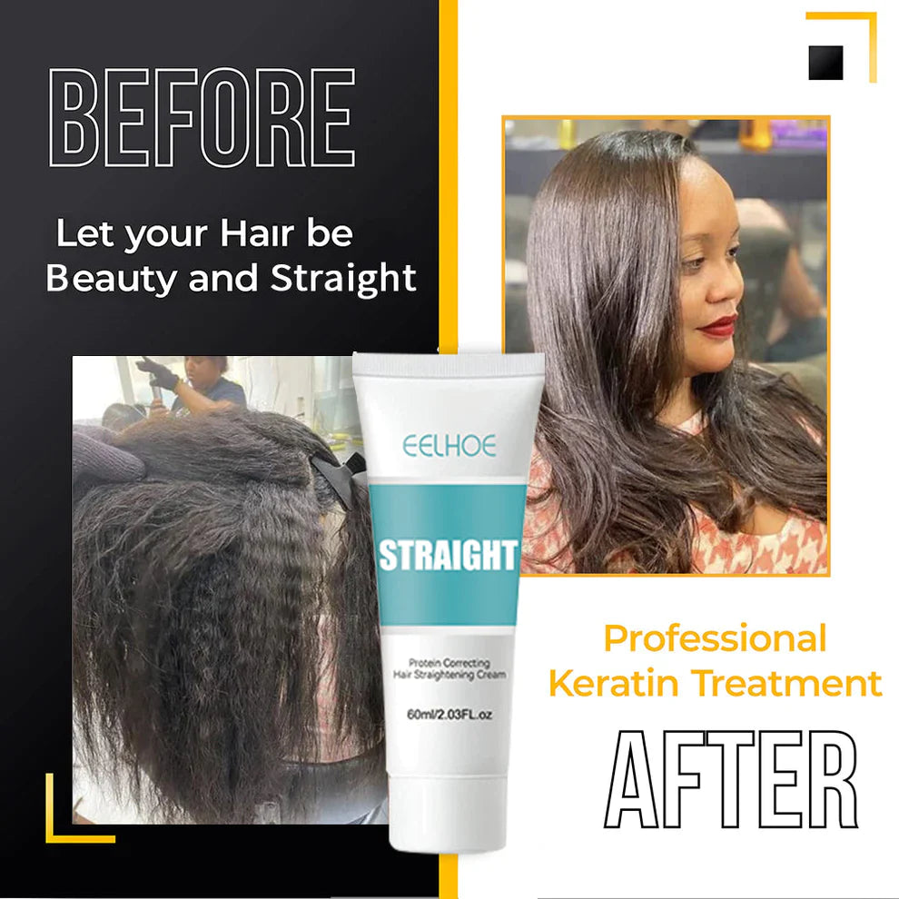 Unisex Keratin Hair Straightening Cream